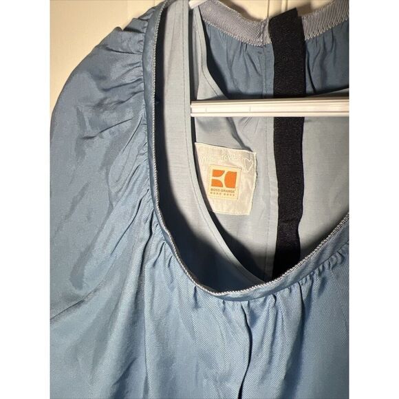 Hugo Boss Blue Dress Crocheted Short sleeve size 4 - Picture 12 of 12